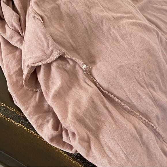 Wilfred Aritzia Blush Pink Drape Front Knee Length Dress Sz S - Picture 10 of 14